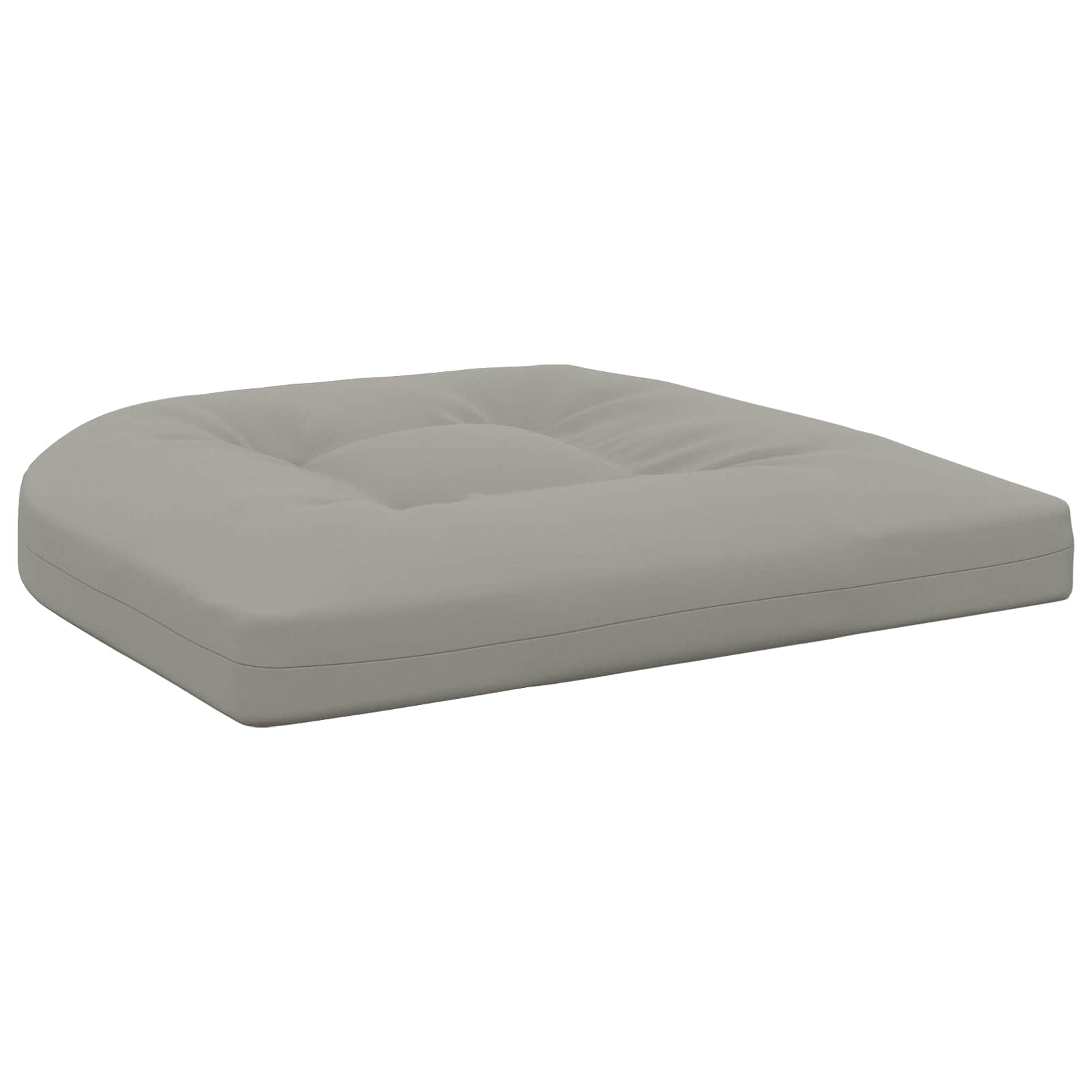 Cuscini per Sedia in 4 Pezzi 4 pz 100% Poliestere Grigio