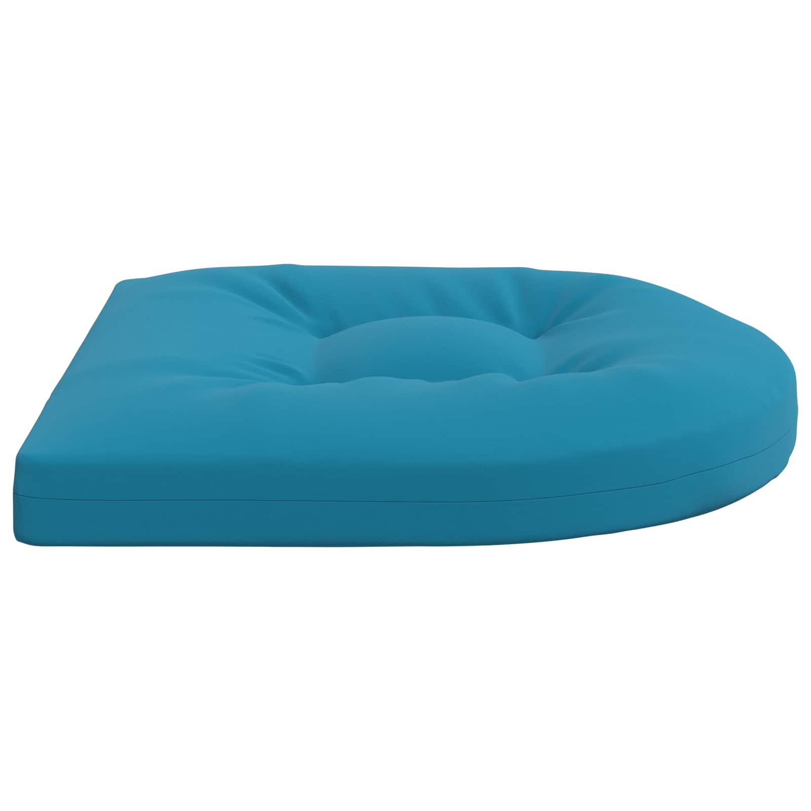Cuscini per Sedia in 4 Pezzi 4 pz 100% Poliestere Azzurro
