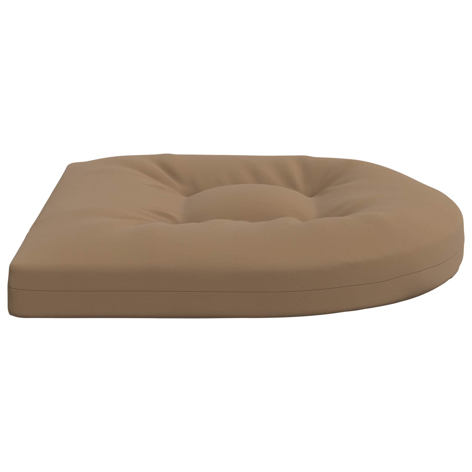 Cuscini per Sedia in 4 Pezzi 4 pz 100% Poliestere Tortora
