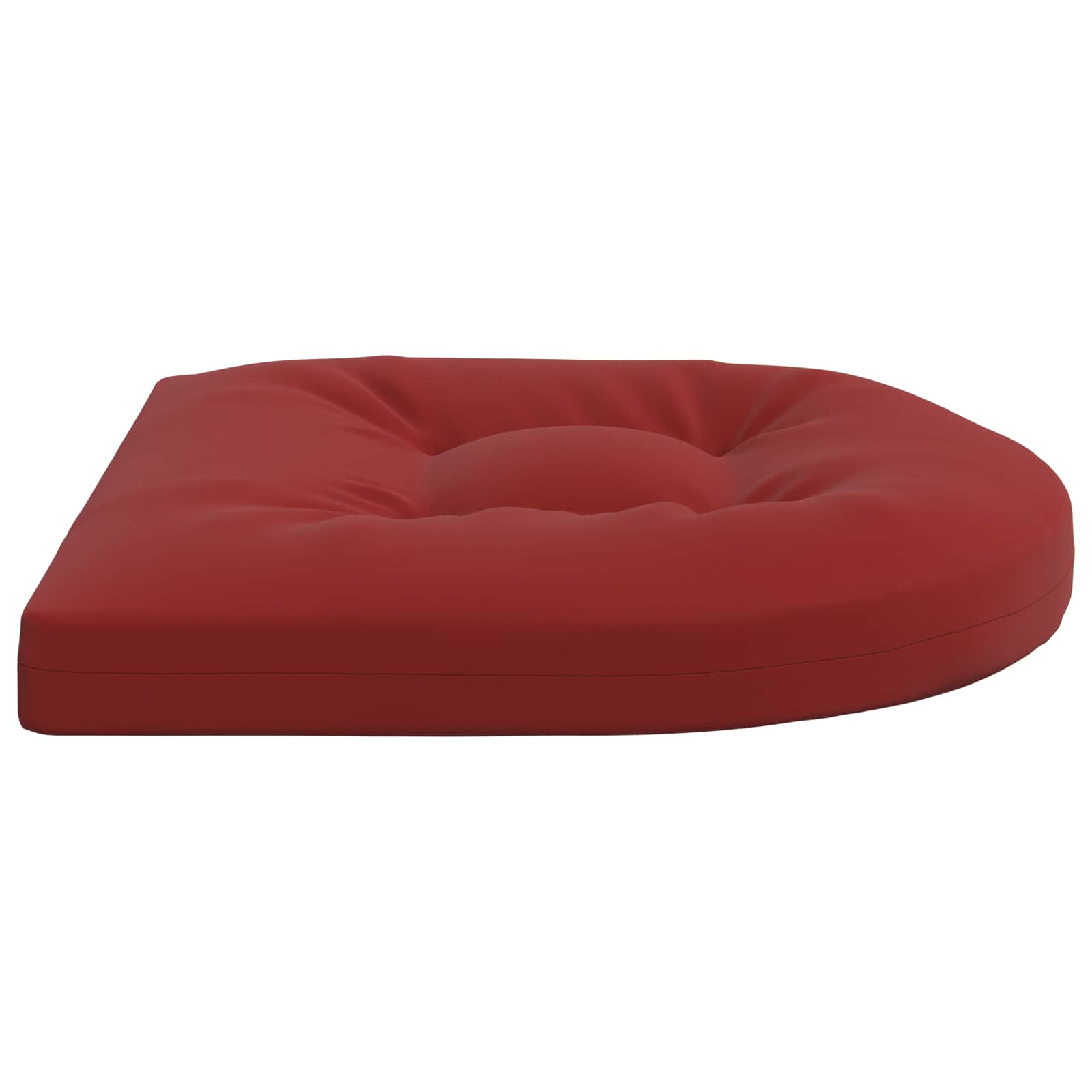 Cuscini per Sedia in 4 Pezzi 4 pz 100% Poliestere Rosso Vino