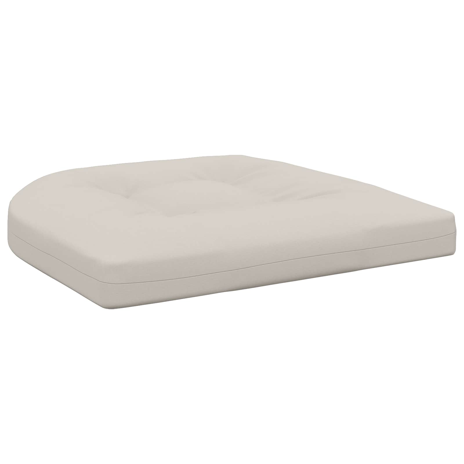Cuscini per Sedia in 4 Pezzi 4 pz 100% Poliestere Bianco