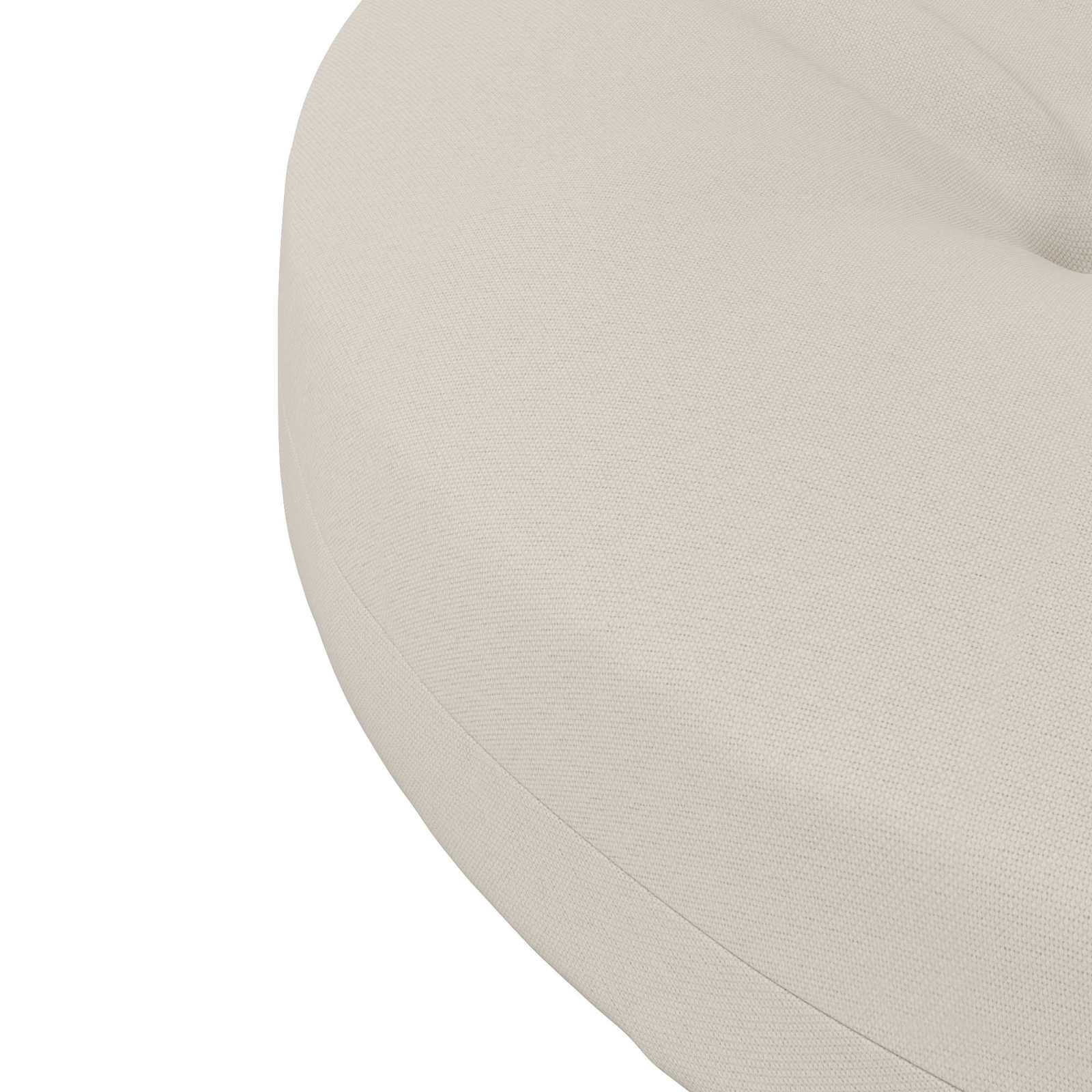 Cuscini per Sedia in 4 Pezzi 4 pz 100% Poliestere Bianco