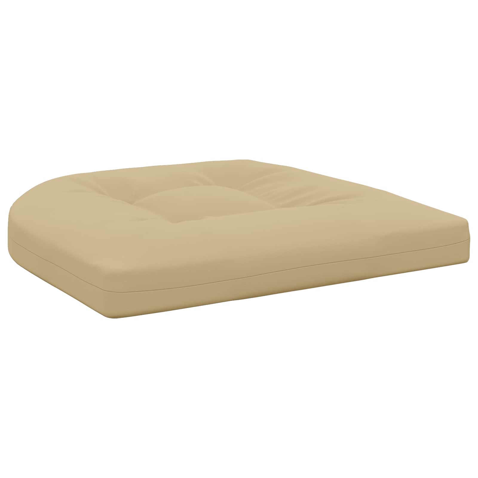 Cuscini per Sedia in 4 Pezzi 4 pz 100% Poliestere Beige