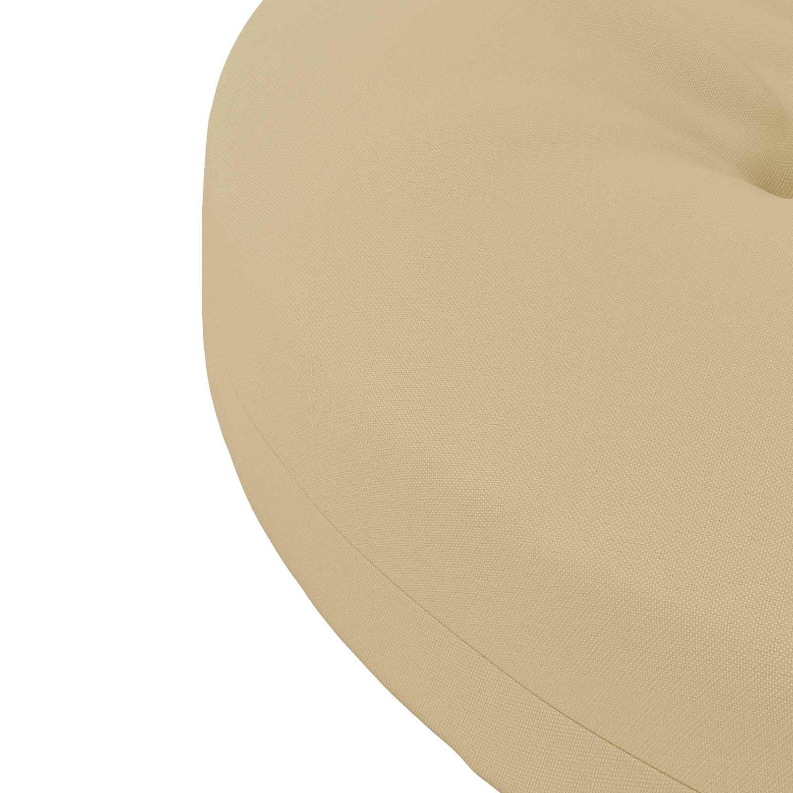 Cuscini per Sedia in 4 Pezzi 4 pz 100% Poliestere Beige