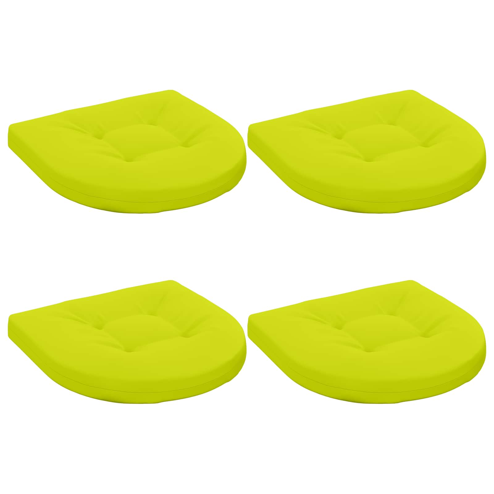 Cuscini per Sedia in 4 Pezzi 4 pz 100% Poliestere