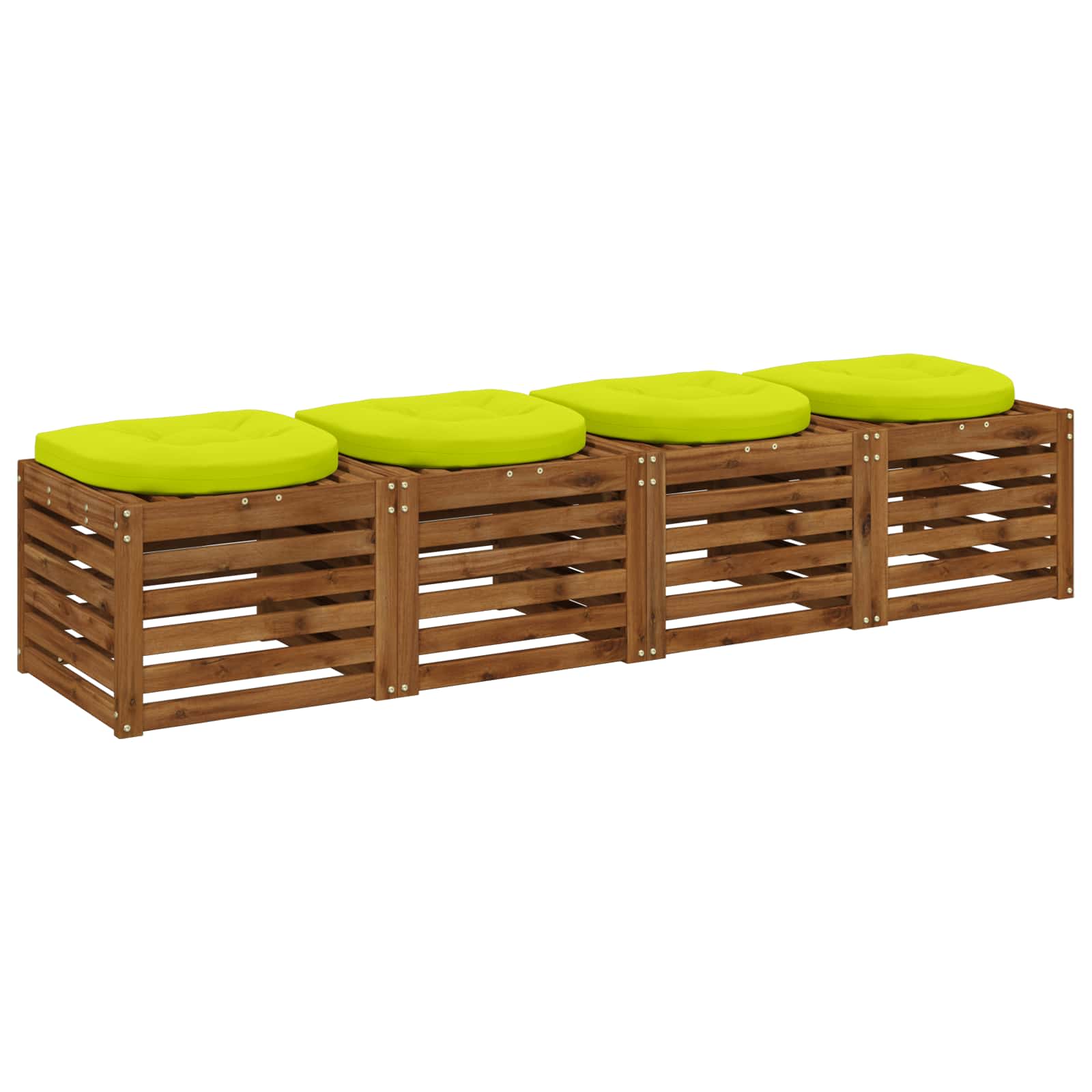 Cuscini per Sedia in 4 Pezzi 4 pz 100% Poliestere
