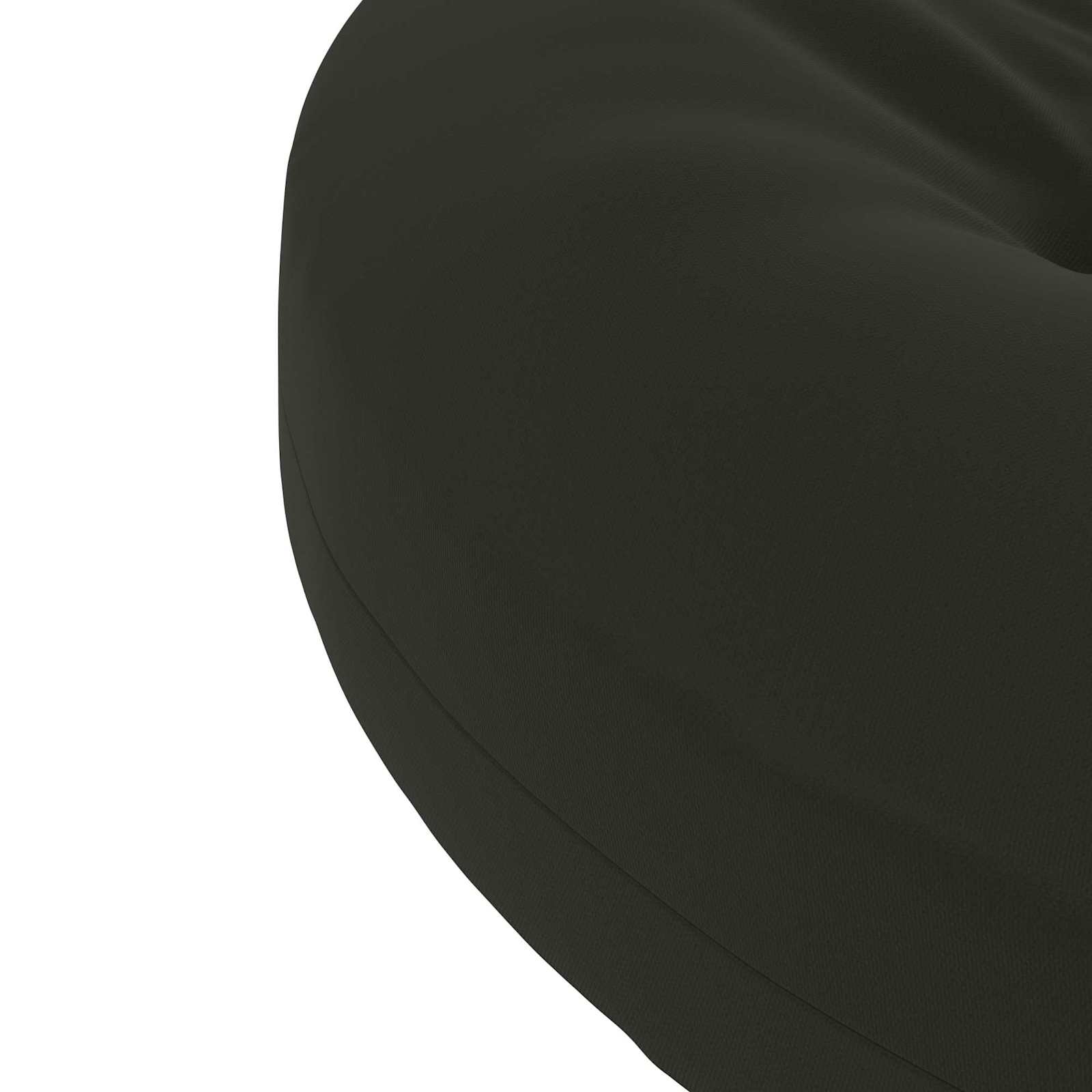 Cuscini per Sedia in 4 Pezzi 4 pz 100% Poliestere Nero