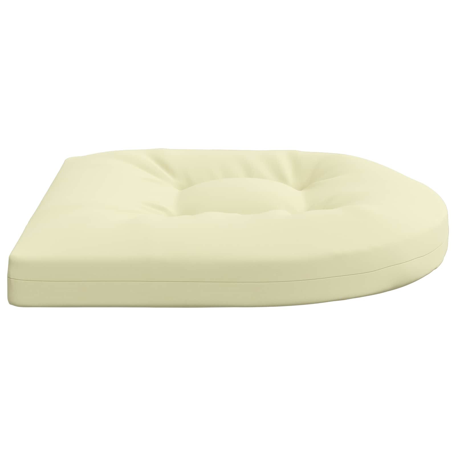 Cuscini per Sedia in 4 Pezzi 4 pz 100% Poliestere Crema
