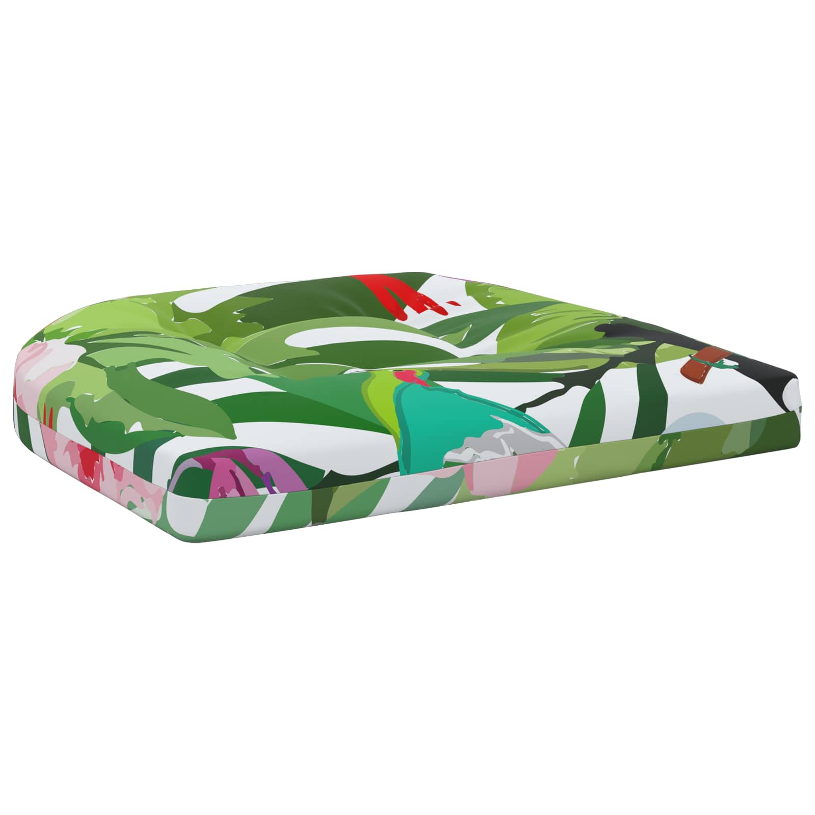 Cuscini per Sedia in 4 Pezzi 4 pz 100% Poliestere Multicolore