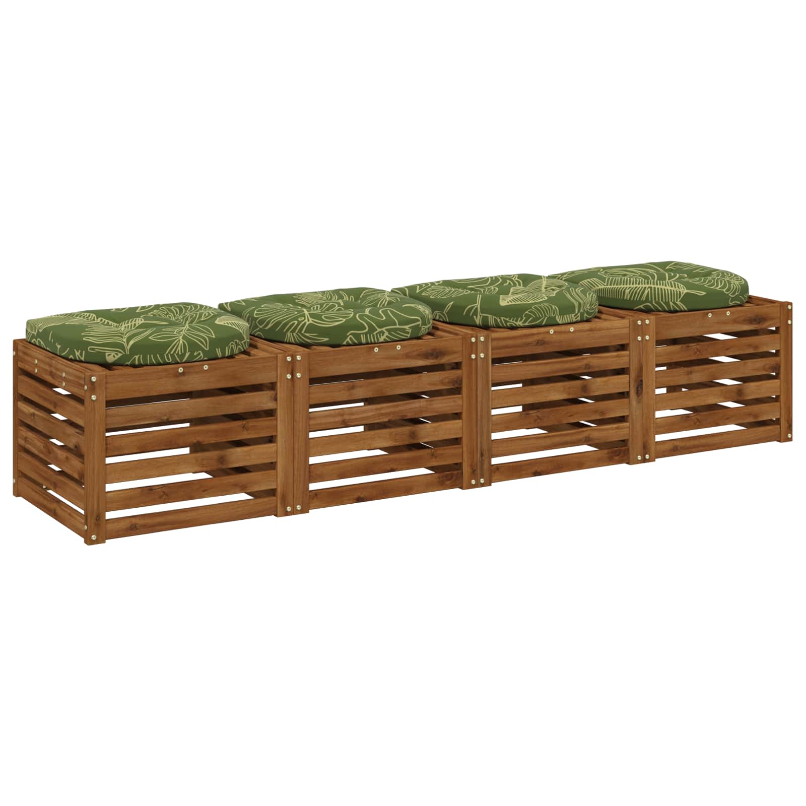Cuscini per Sedia in 4 Pezzi 4 pz 100% Poliestere
