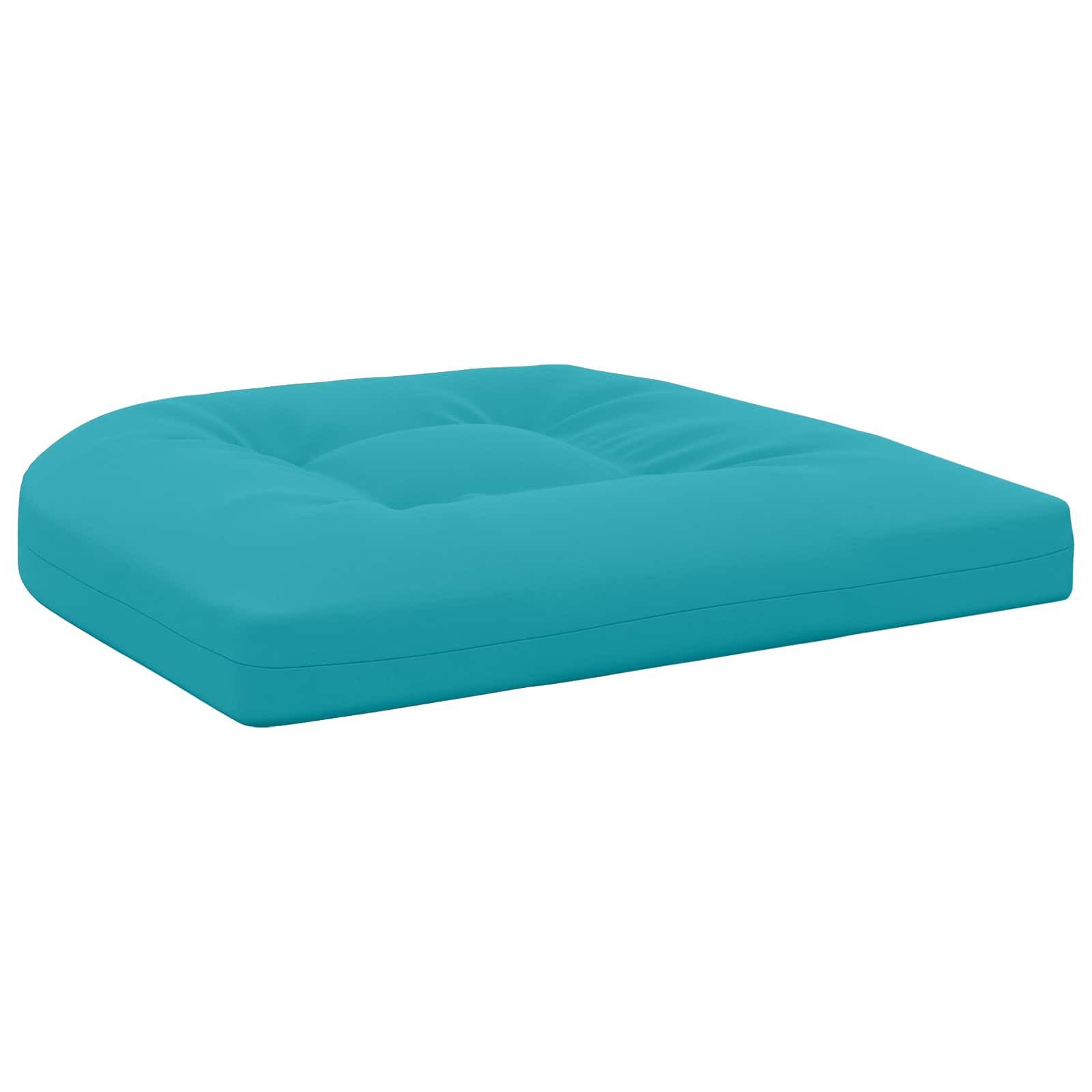 Cuscini per Sedia in 4 Pezzi 4 pz 100% Poliestere Turchese