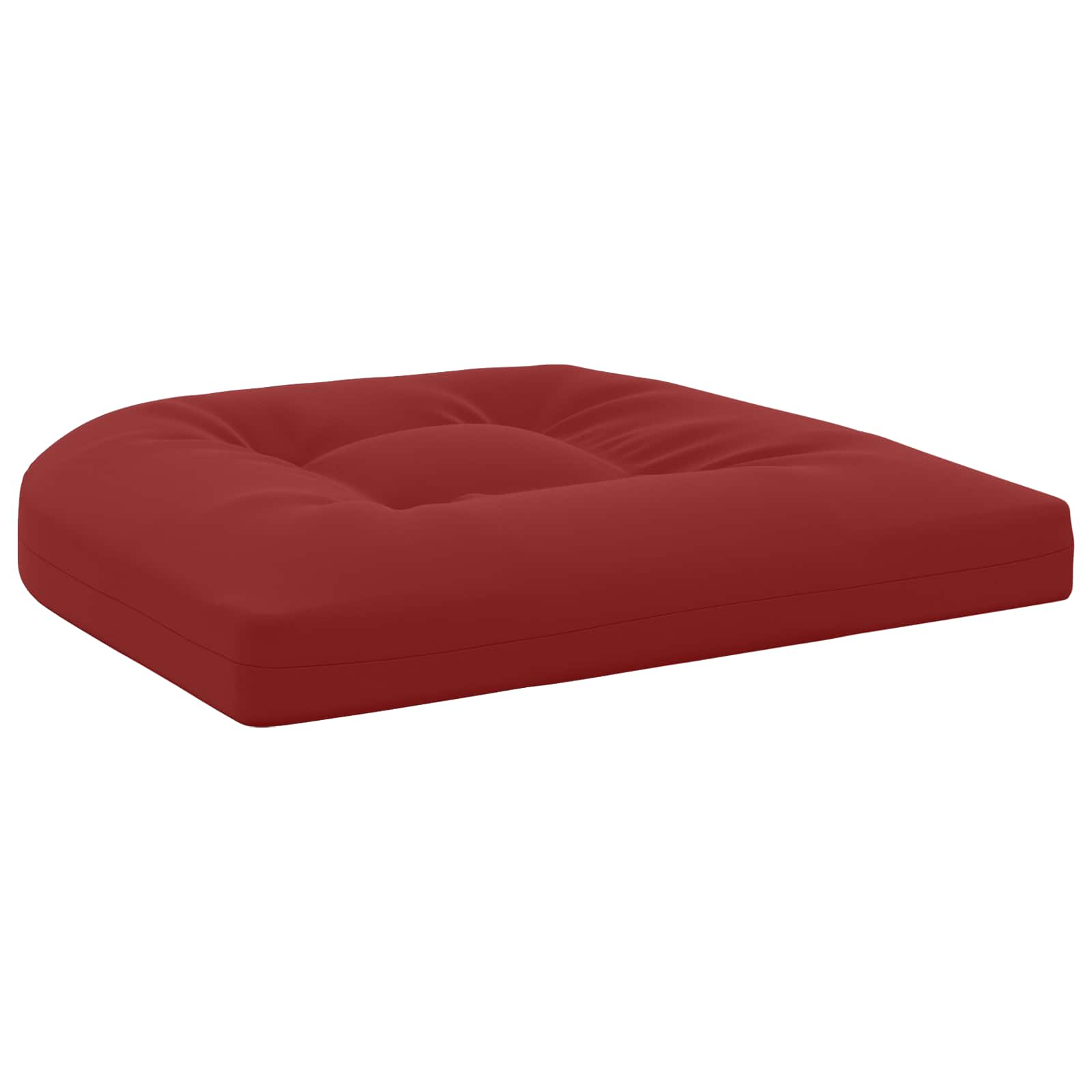 Cuscini per Sedia in 4 Pezzi 4 pz 100% Poliestere Rosso Vino