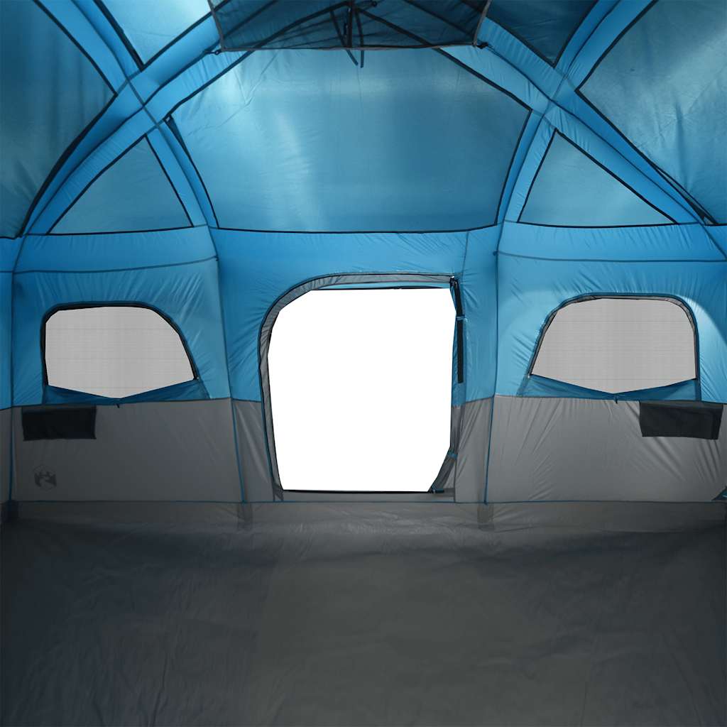 Tenda Familiare Cabina per 10 Persone Blu Impermeabile
