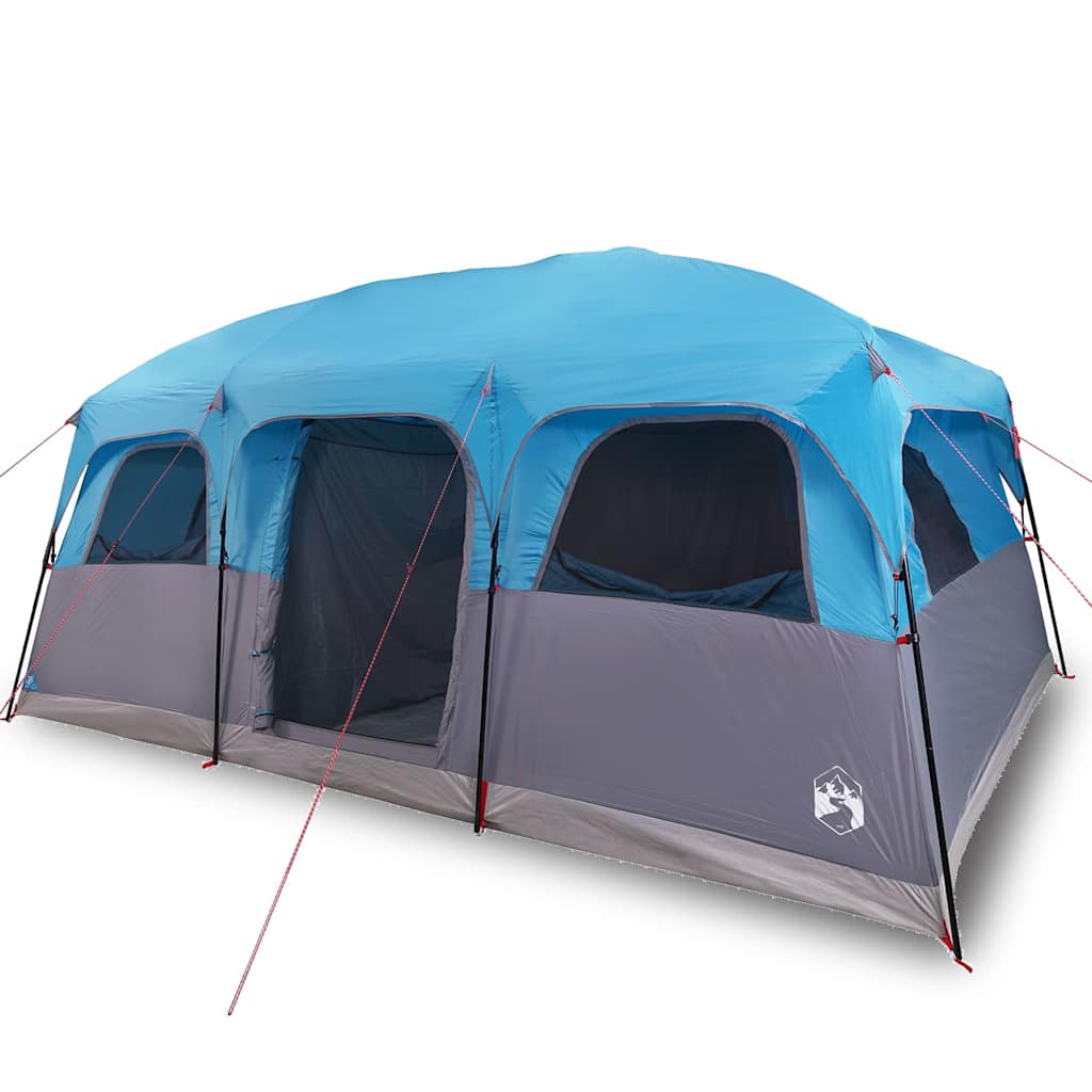 Tenda Familiare Cabina per 10 Persone Blu Impermeabile