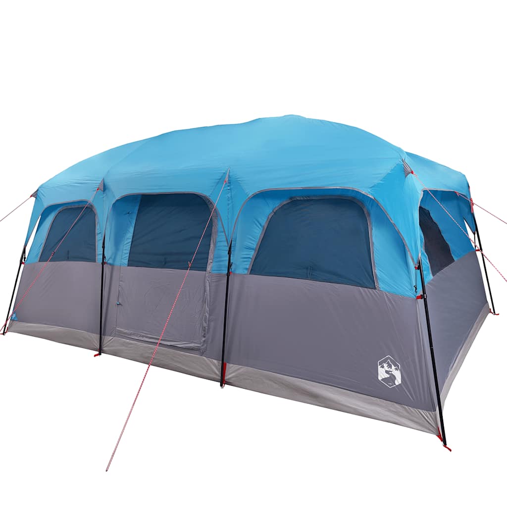 Tenda Familiare Cabina per 10 Persone Blu Impermeabile