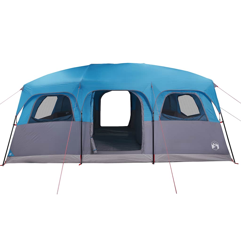 Tenda Familiare Cabina per 10 Persone Blu Impermeabile
