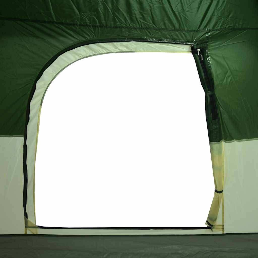 Tenda da Campeggio a Cabina per 4 Persone Verde Impermeabile