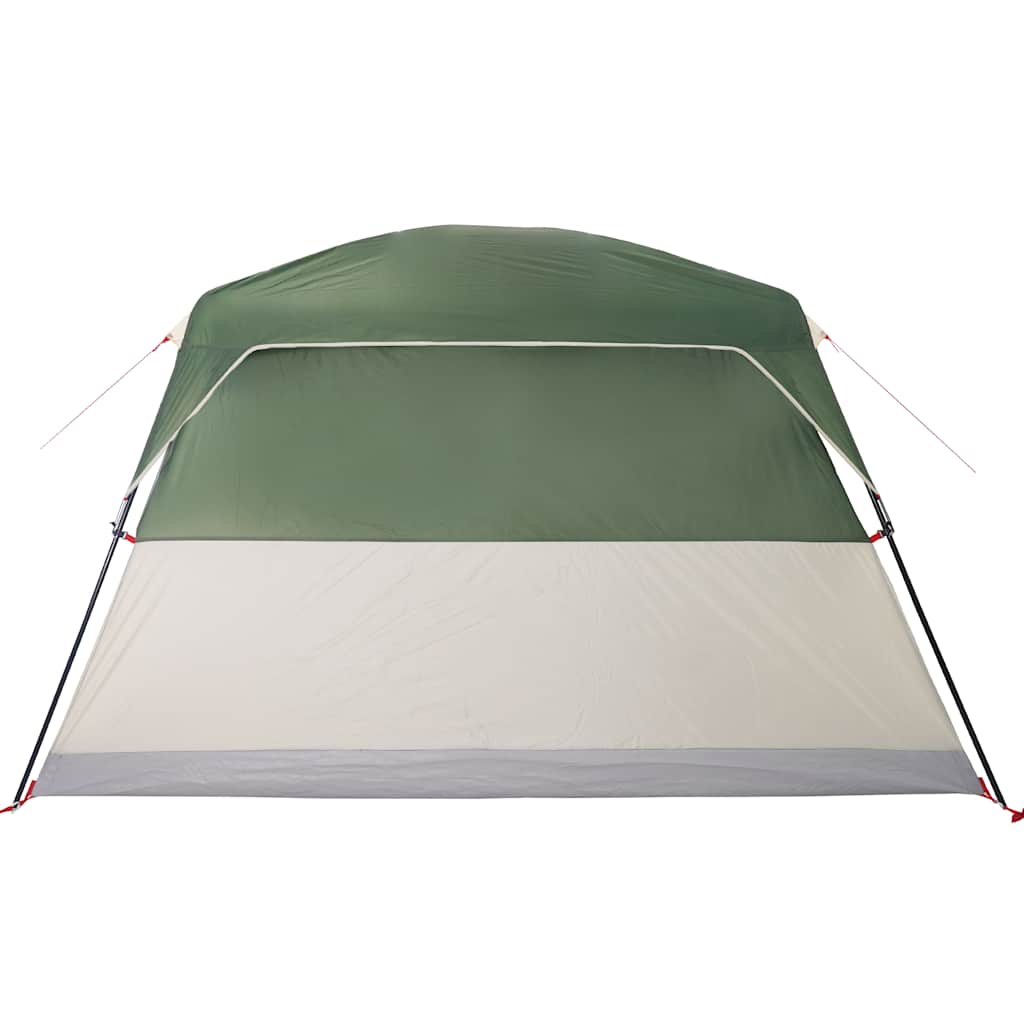 Tenda da Campeggio a Cabina per 4 Persone Verde Impermeabile
