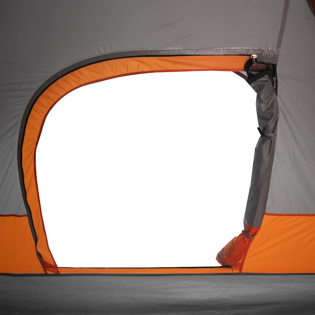 Tenda Familiare a Cupola 6 Persone Arancione Impermeabile