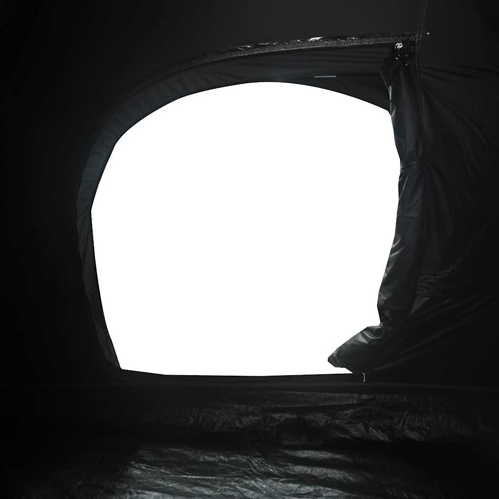 Tenda Familiare a Cupola 6 Persone Bianca Tessuto Impermeabile