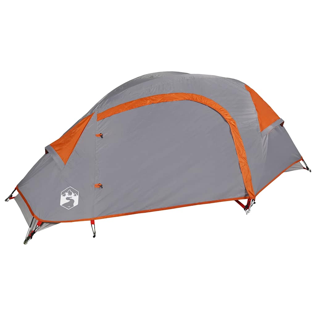 Tenda da Campeggio a Cupola 1 Persona Arancione Impermeabile