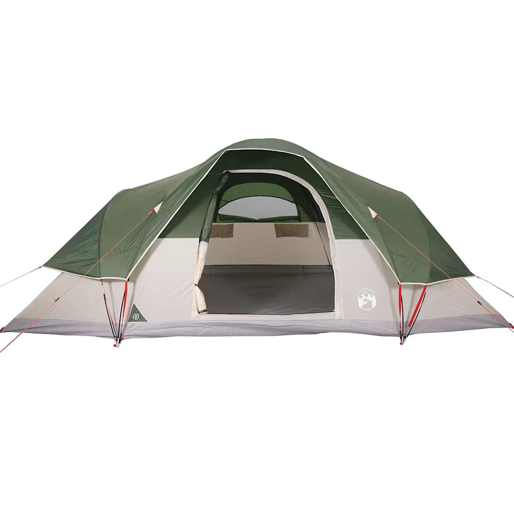 Tenda da Campeggio a Cupola per 9 Persone Verde Impermeabile