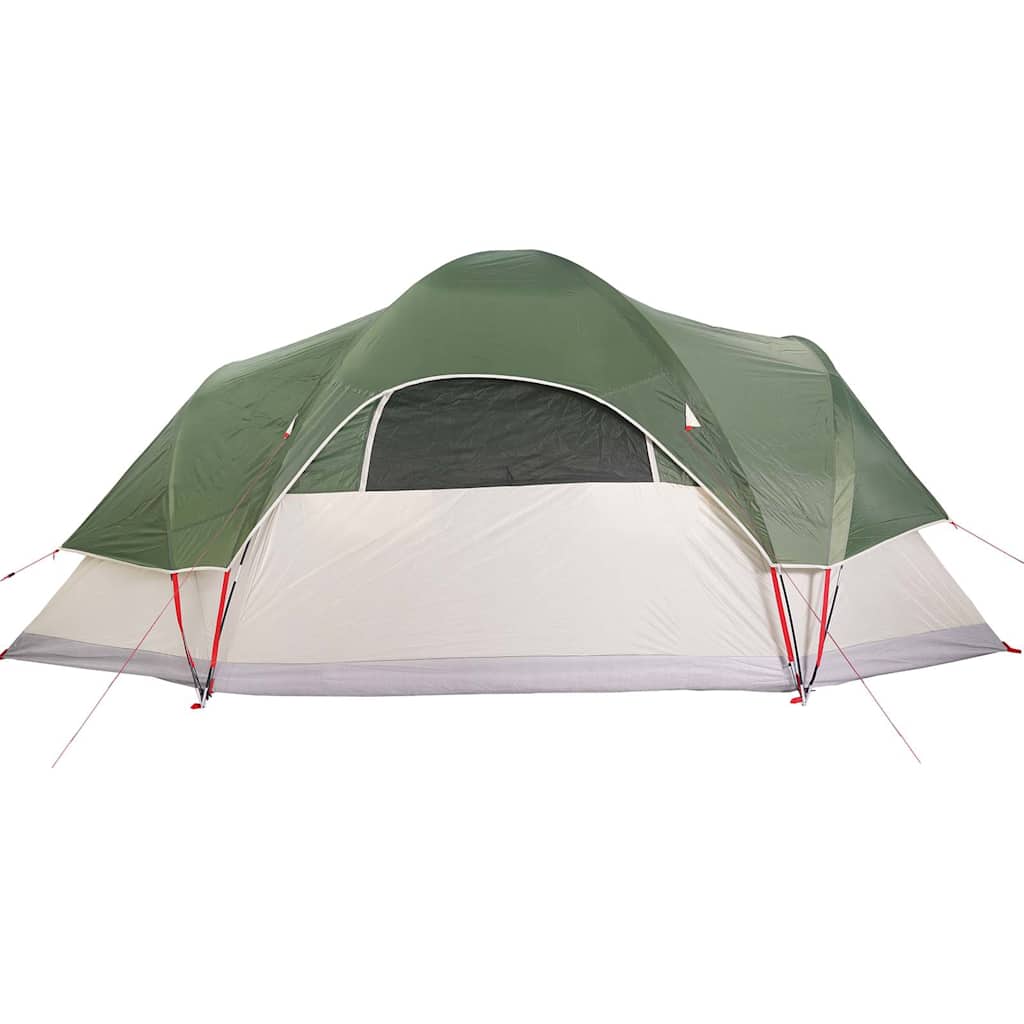 Tenda da Campeggio a Cupola per 9 Persone Verde Impermeabile
