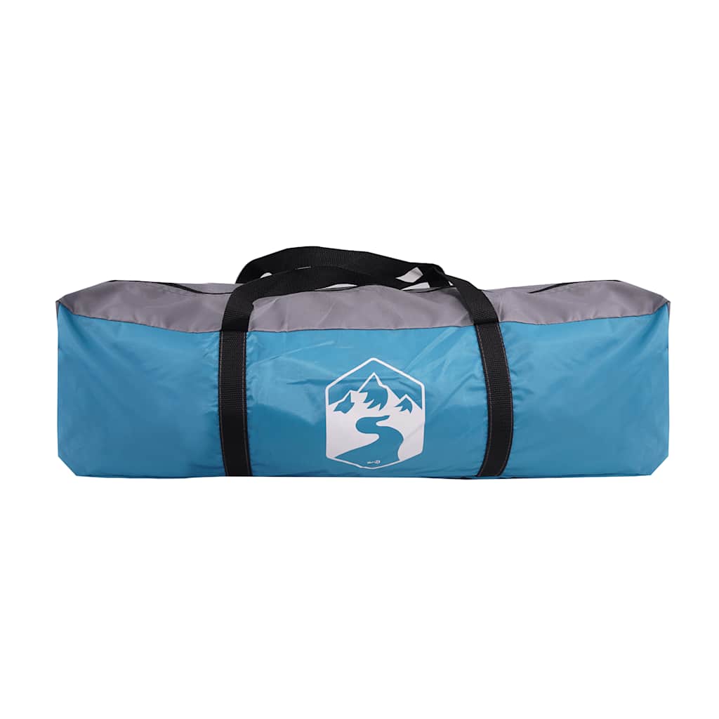 Tenda Familiare a Cupola per 11 Persone Blu Impermeabile