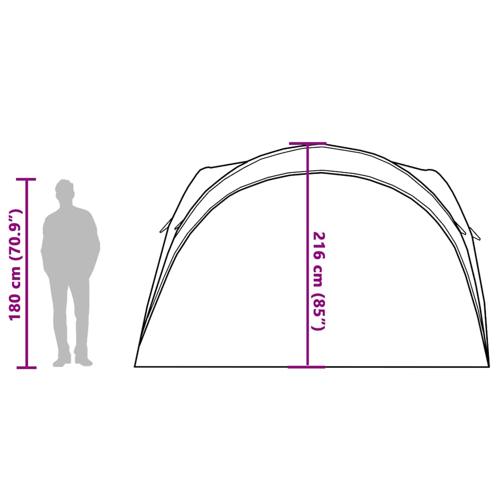 Tenda per Feste Verde Impermeabile