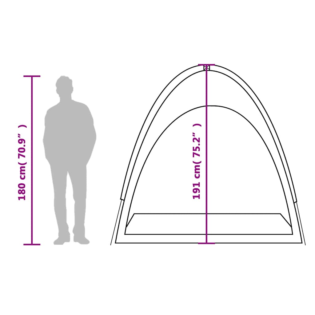 Tenda Portaoggetti Grigio e Arancione Impermeabile