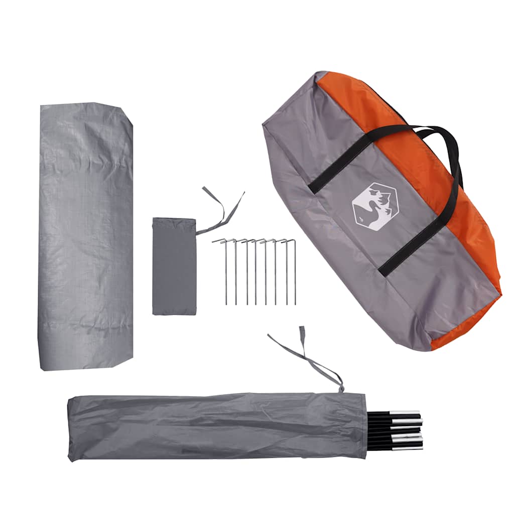 Tenda Portaoggetti Grigio e Arancione Impermeabile