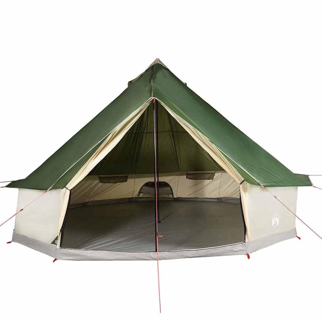 Tenda Familiare Tipi per 12 Persone Verde Impermeabile