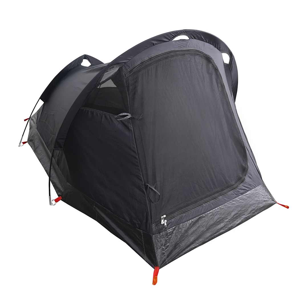 Tenda Campeggio a Tunnel 3 Persone Bianca Tessuto Impermeabile