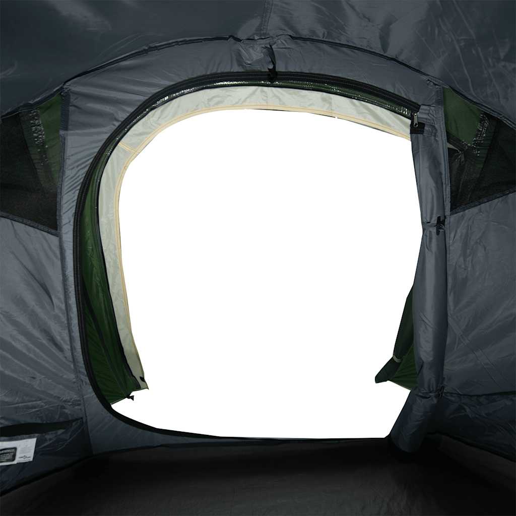 Tenda da Campeggio a Tunnel per 2 Persone Verde Impermeabile