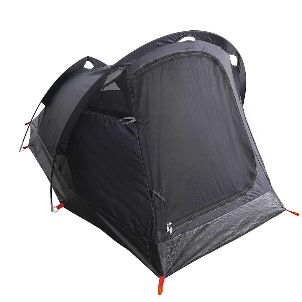 Tenda Campeggio a Tunnel 2 Persone Bianca Tessuto Impermeabile