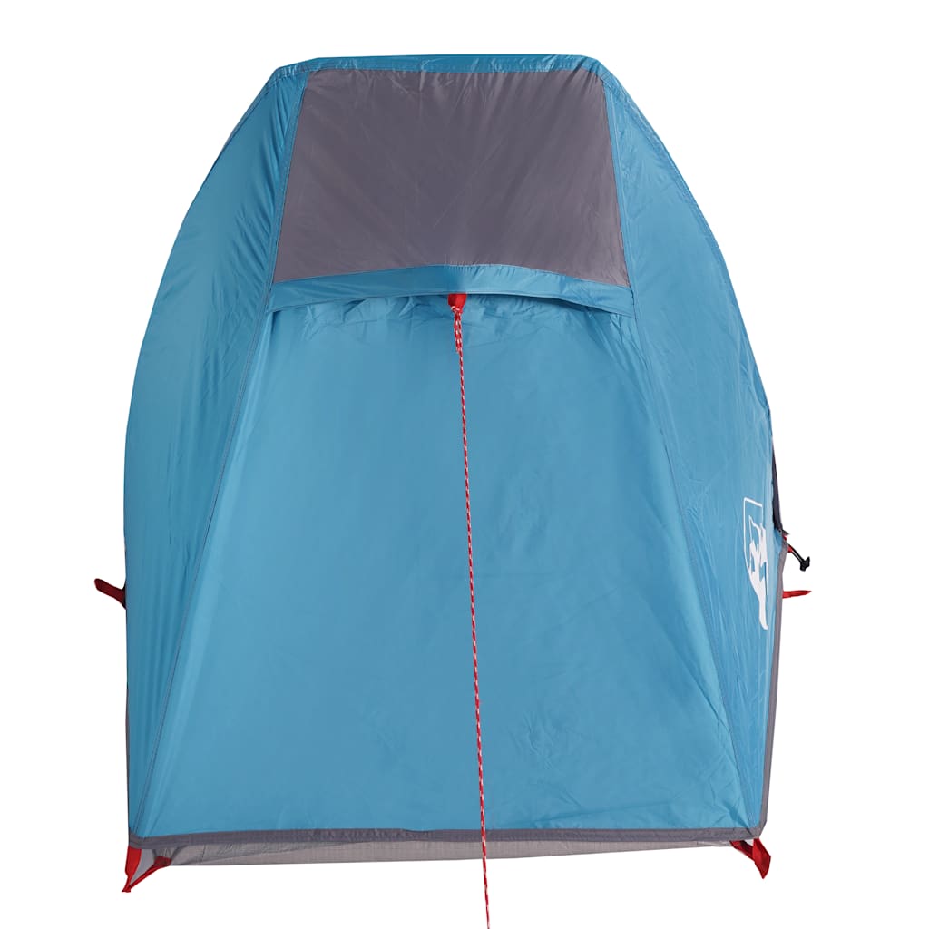 Tenda da Campeggio a Tunnel per 1 Persona Blu Impermeabile