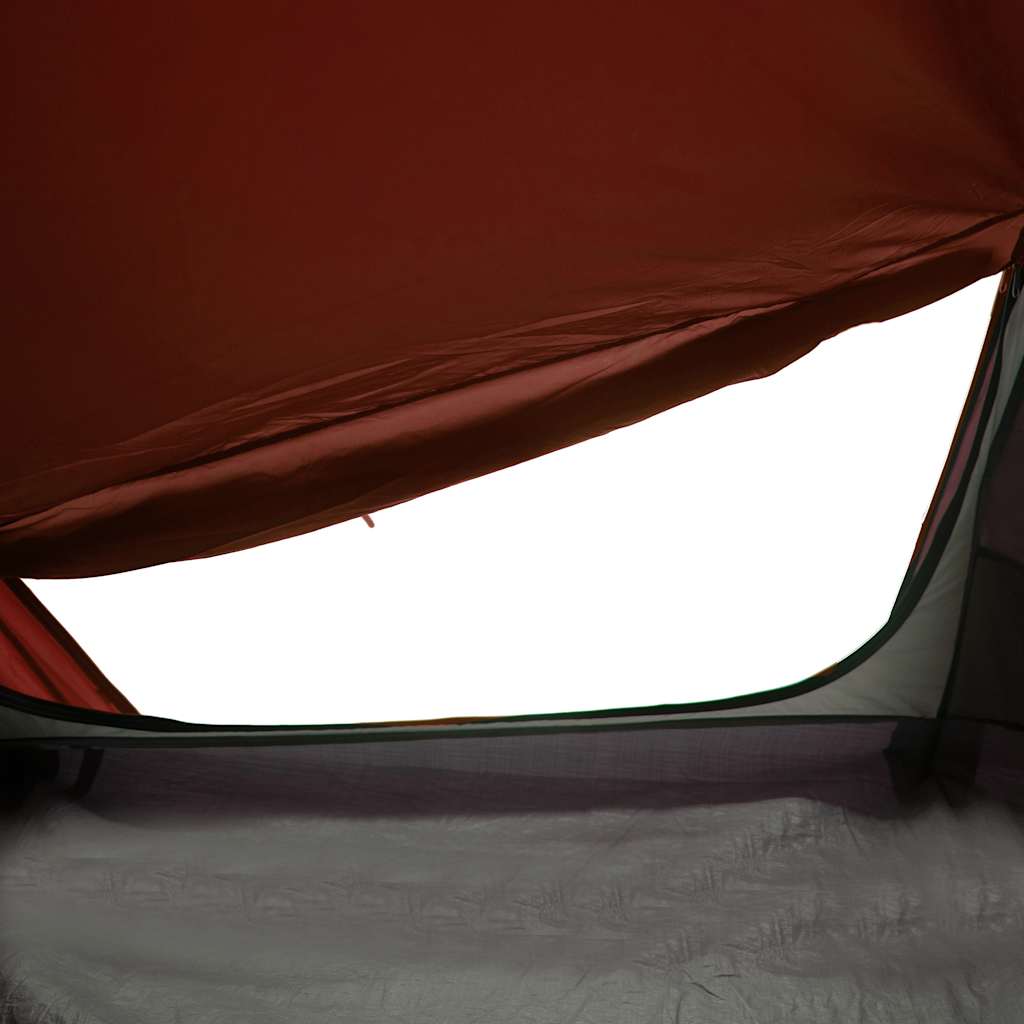 Tenda Campeggio Tunnel 1 Persona Grigia Arancione Impermeabile