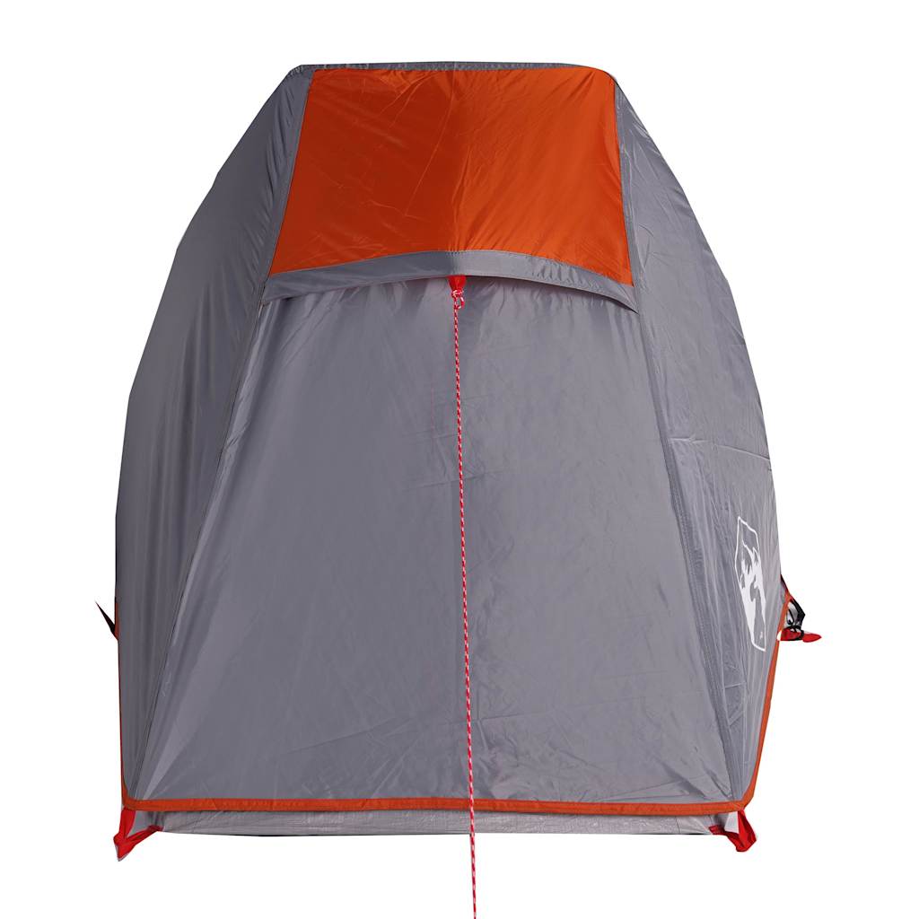 Tenda Campeggio Tunnel 1 Persona Grigia Arancione Impermeabile
