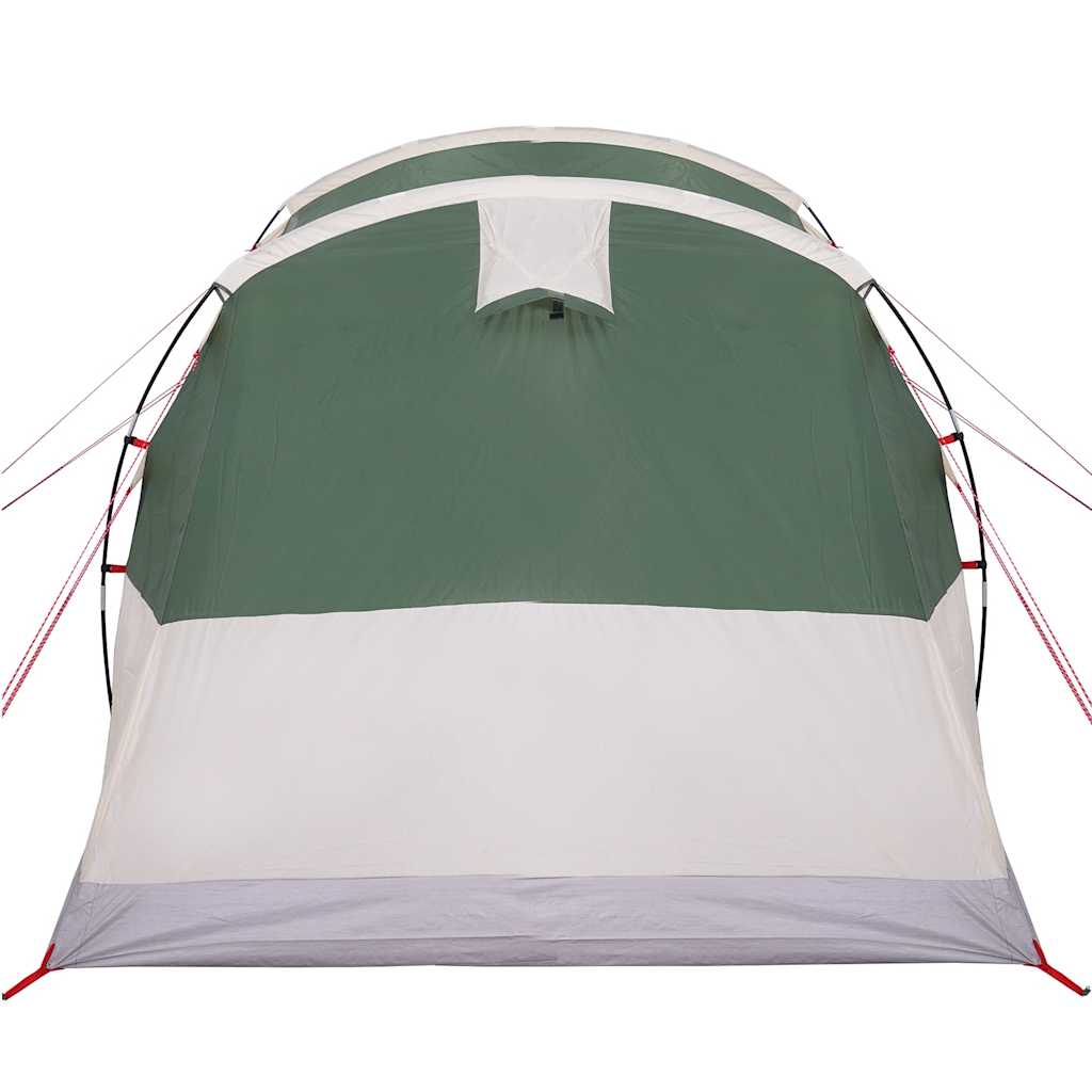 Tenda da Campeggio a Tunnel per 3 Persone Verde Impermeabile