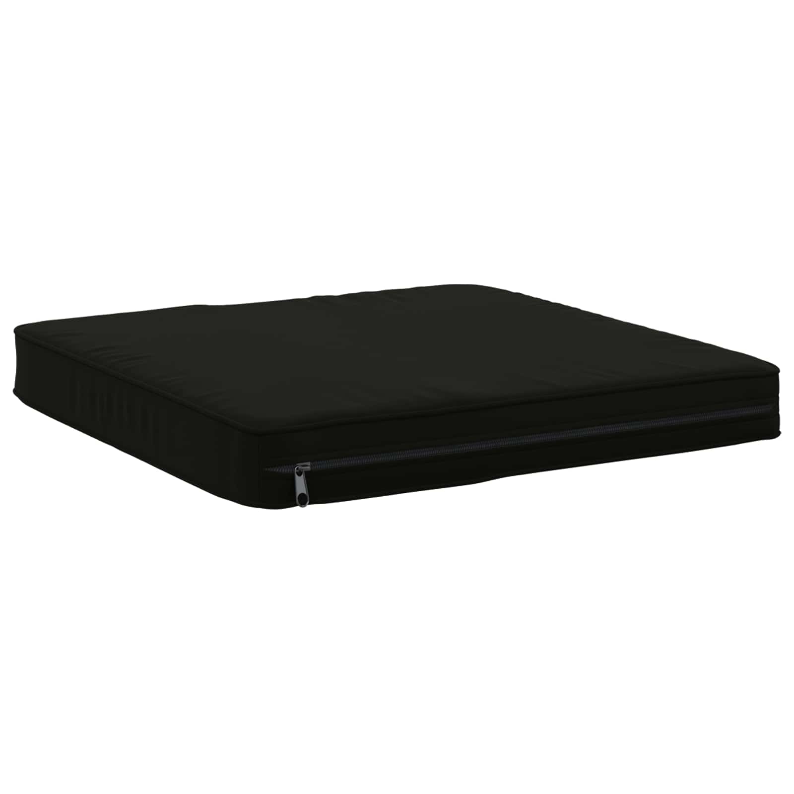 Cuscini per Sedia in 4 Pezzi VUGHT 4 pcs 100% Poliestere Nero