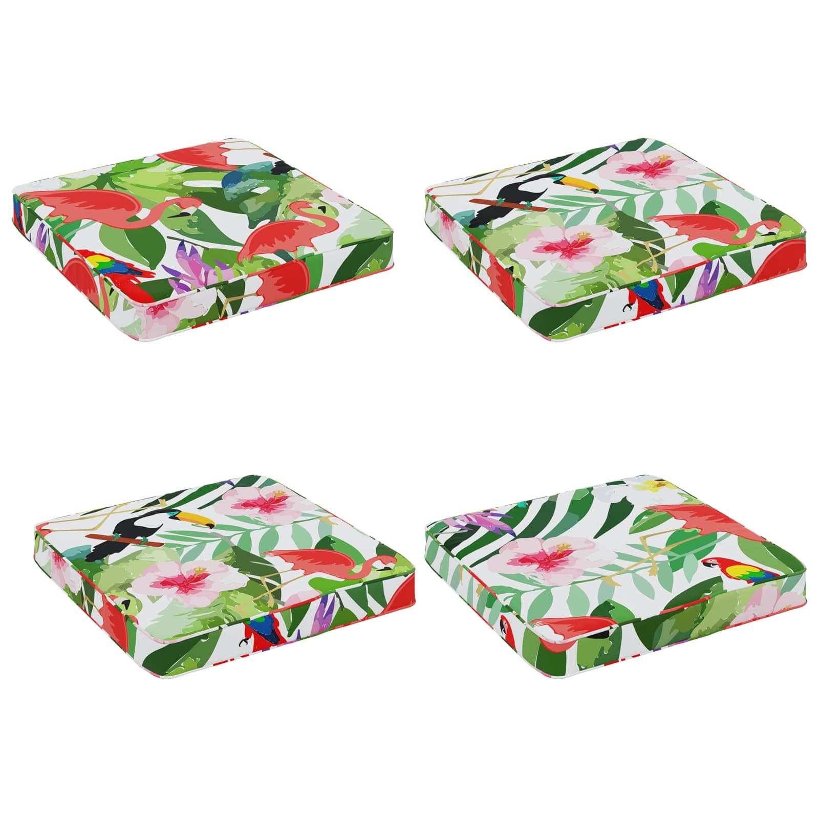 Cuscini per Sedia in 4 Pezzi VUGHT 4 pcs 100% Poliestere