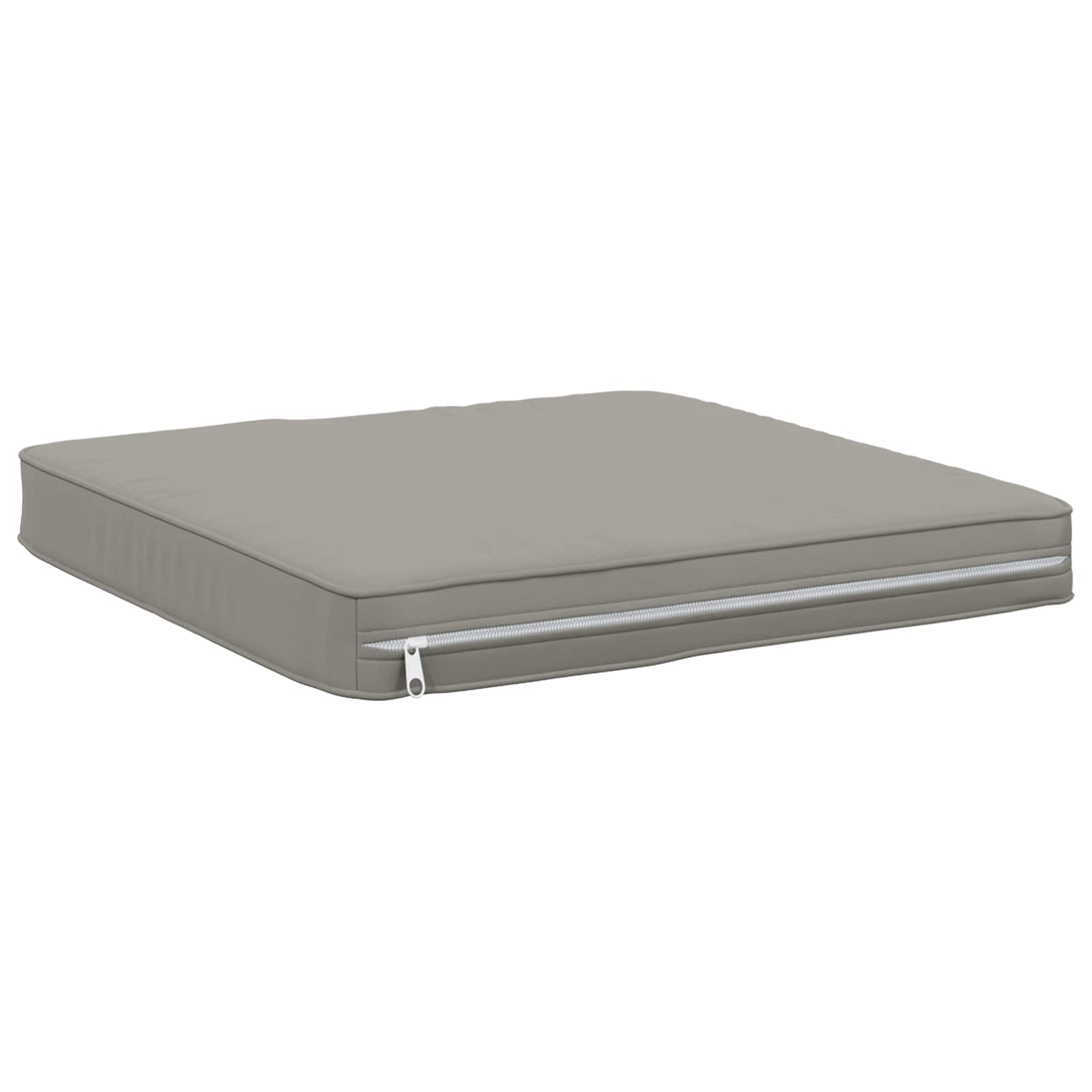 Cuscini per Sedia in 4 Pezzi VUGHT 4 pcs 100% Poliestere Grigio