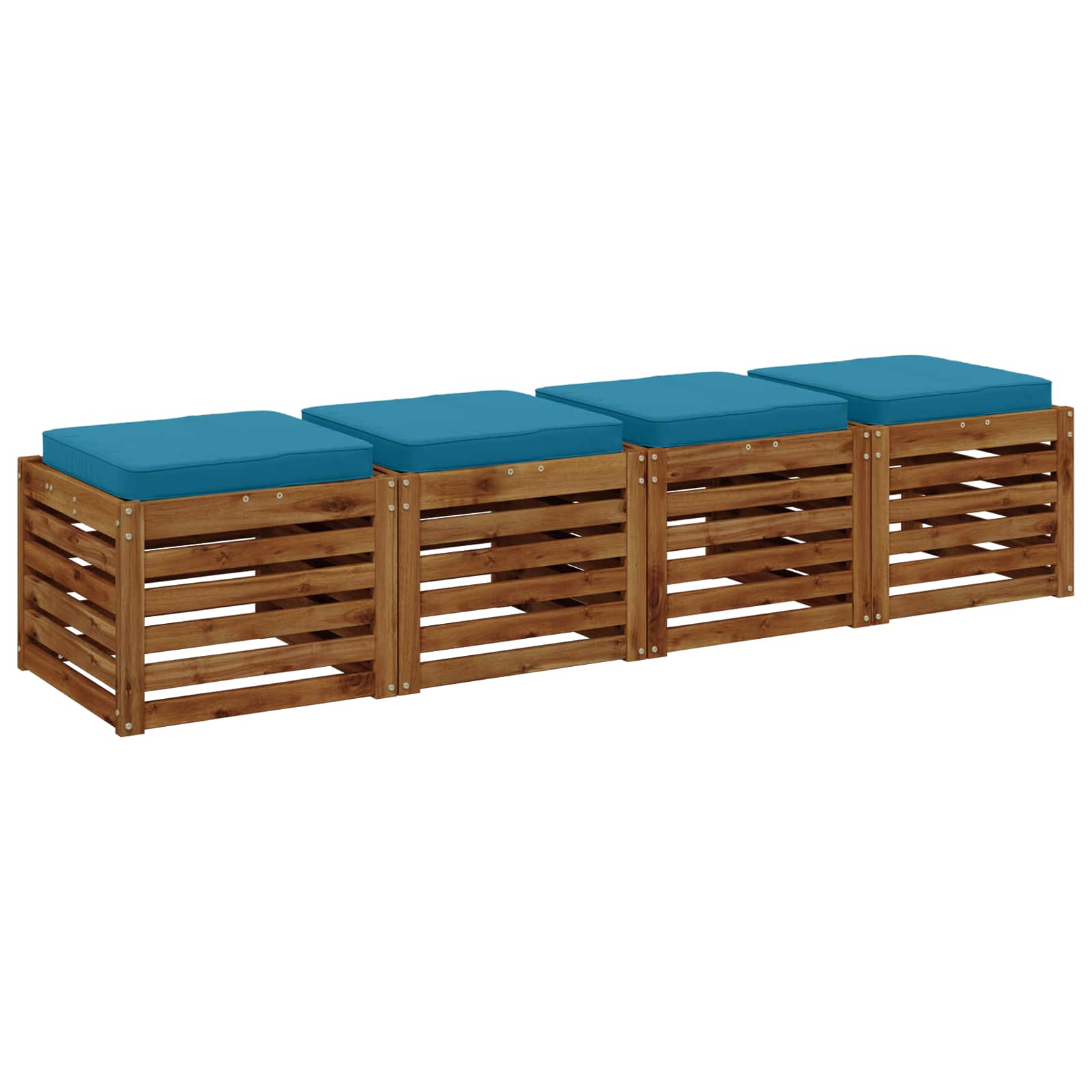 Cuscini per Sedia in 4 Pezzi VUGHT 4 pcs 100% Poliestere