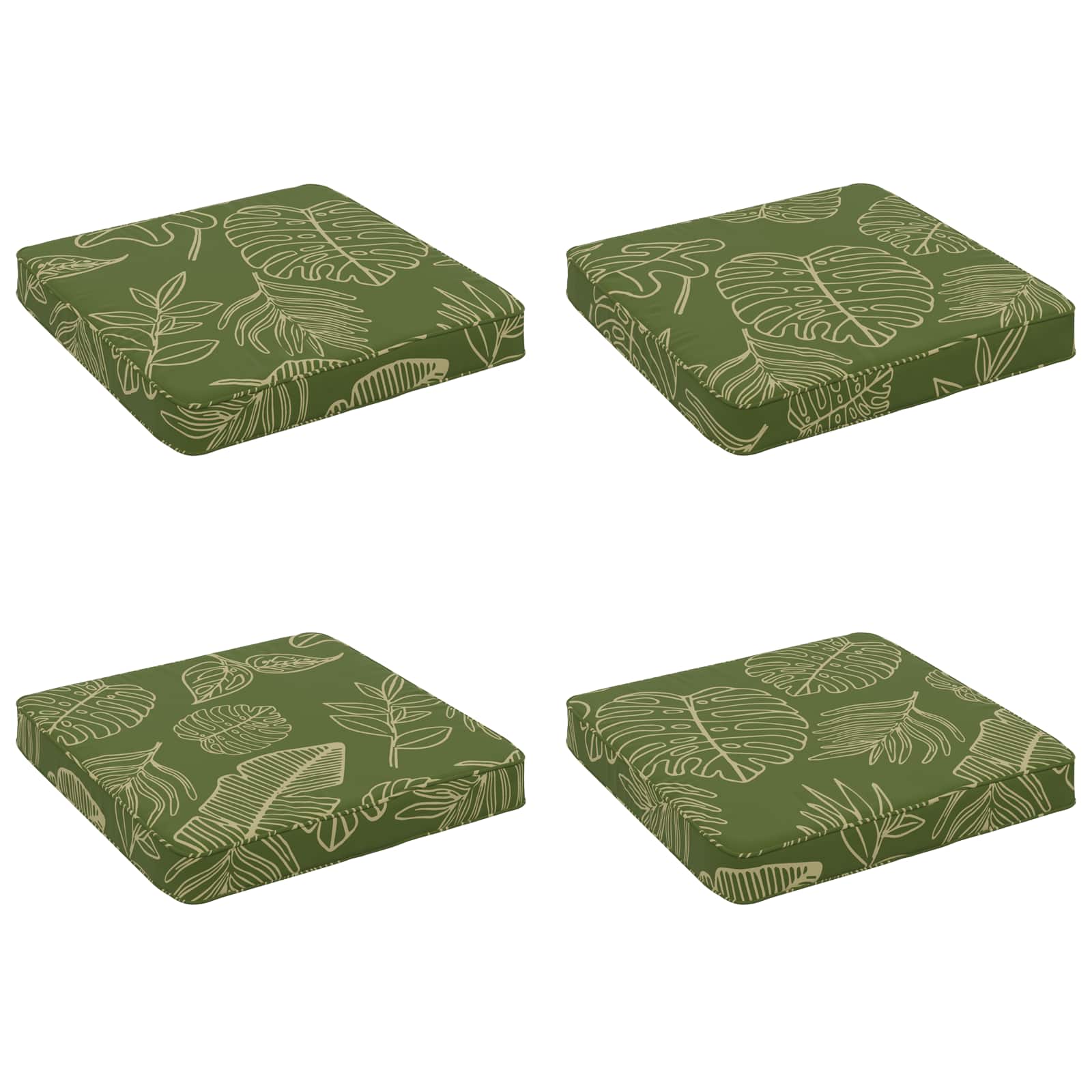 Cuscini per Sedia in 4 Pezzi VUGHT 4 pcs 100% Poliestere