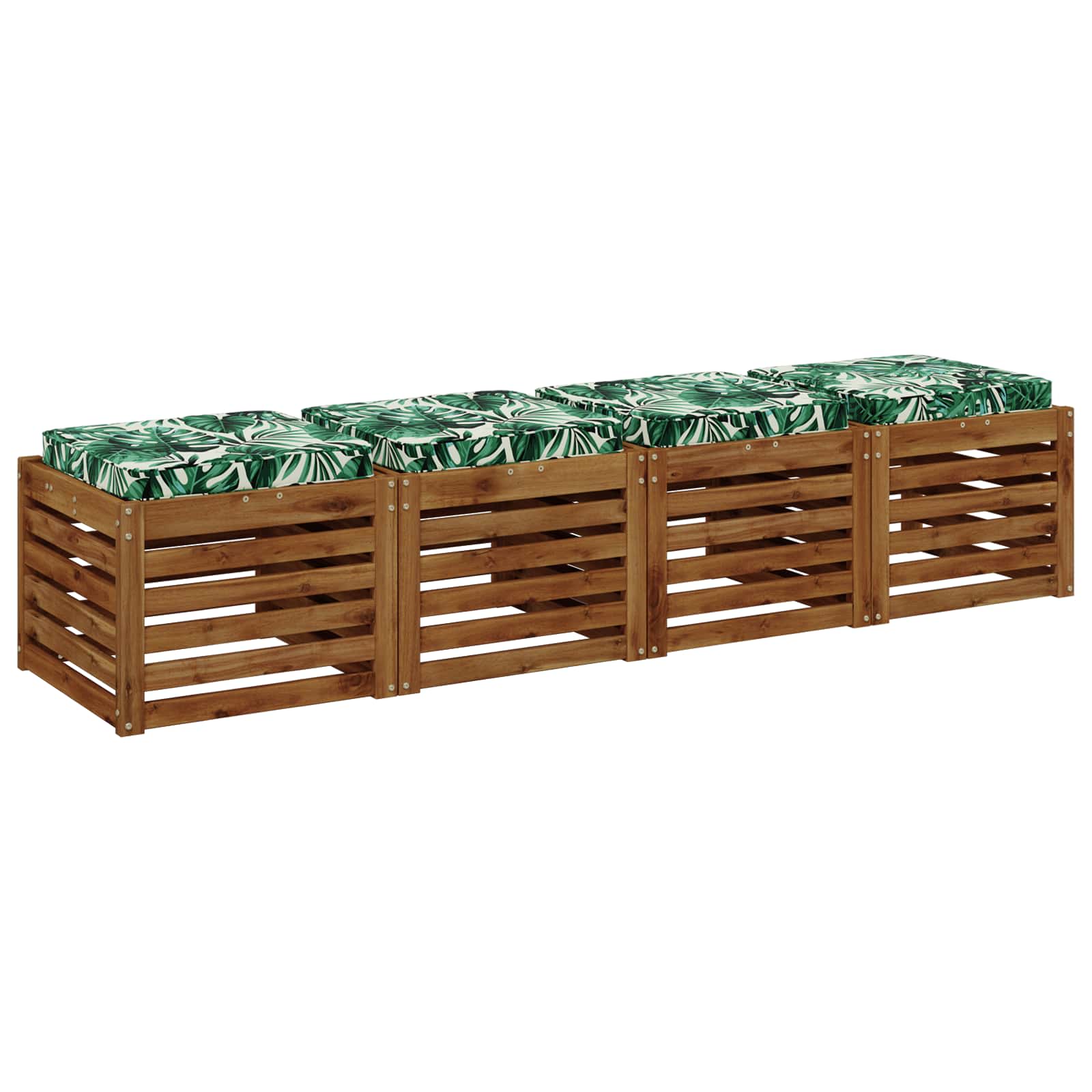 Cuscini per Sedia in 4 Pezzi VUGHT 4 pcs 100% Poliestere