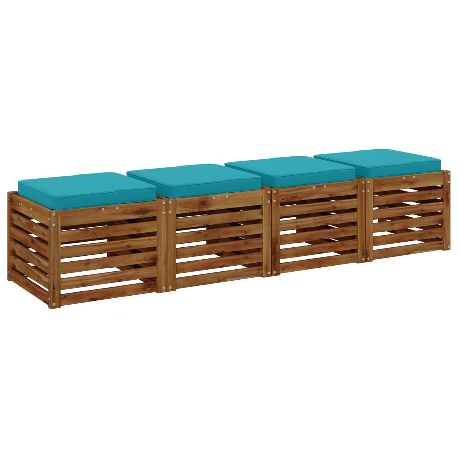 Cuscini per Sedia in 4 Pezzi VUGHT 4 pcs 100% Poliestere
