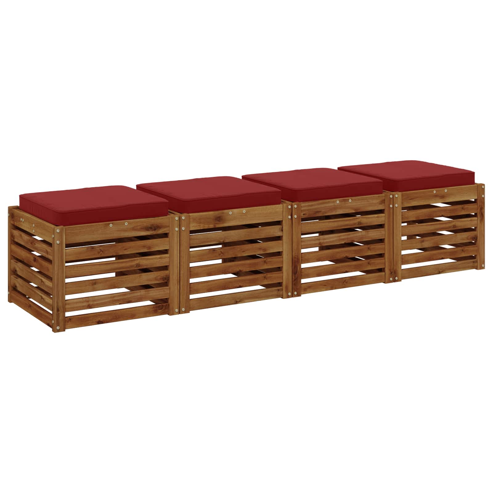 Cuscini per Sedia in 4 Pezzi VUGHT 4 pcs 100% Poliestere