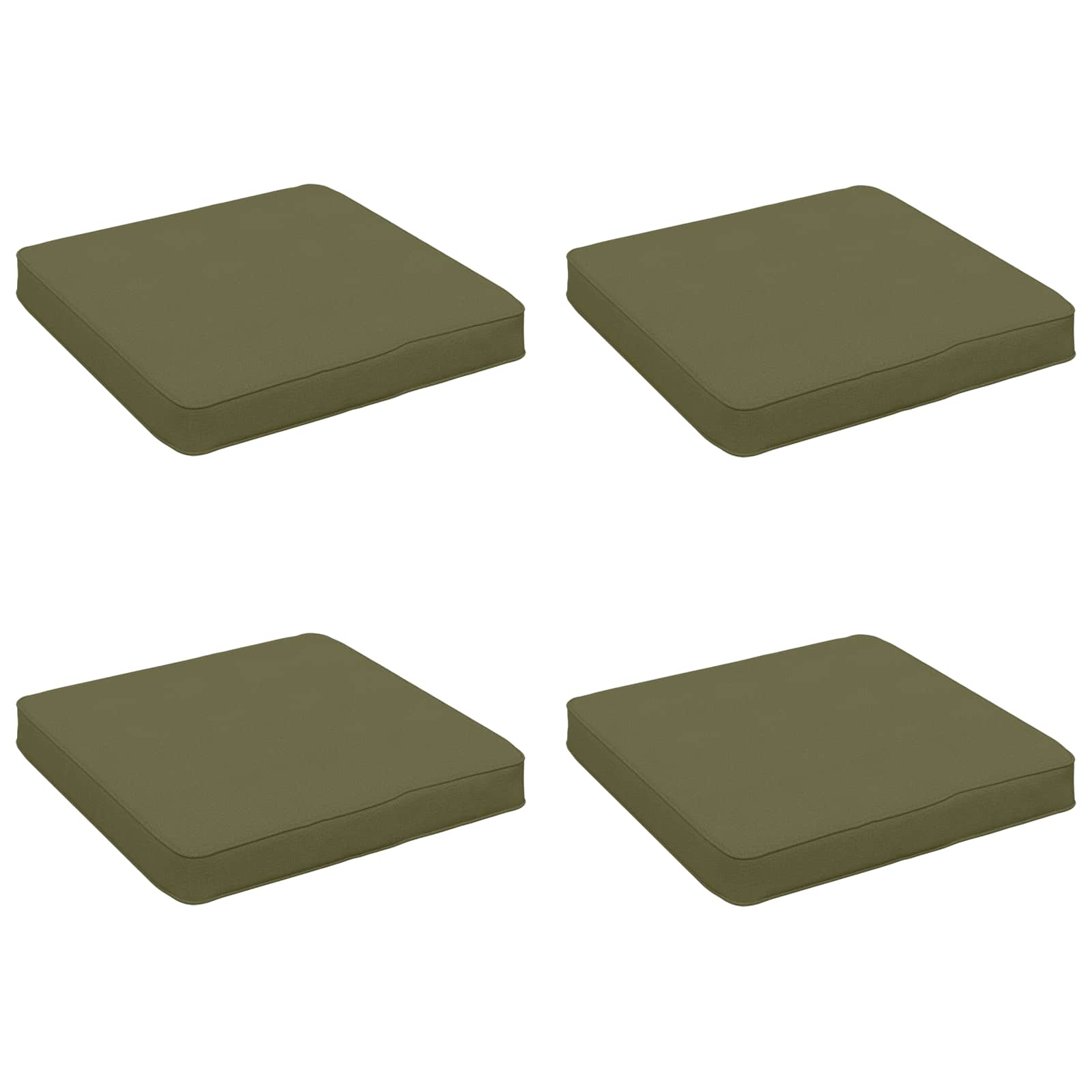 Cuscini per Sedia in 4 Pezzi VUGHT 4 pcs 100% Poliestere