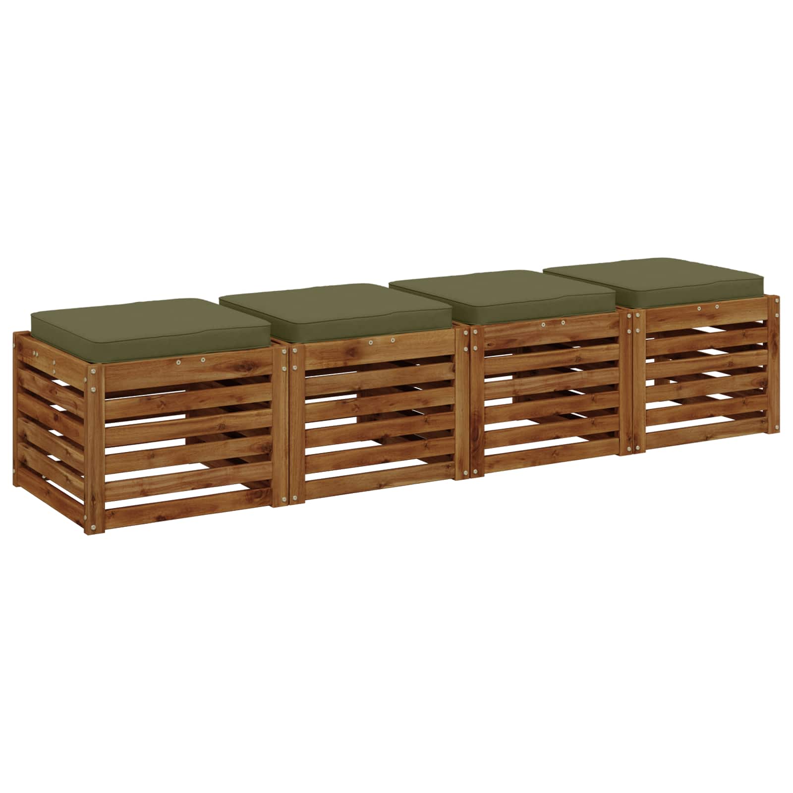 Cuscini per Sedia in 4 Pezzi VUGHT 4 pcs 100% Poliestere