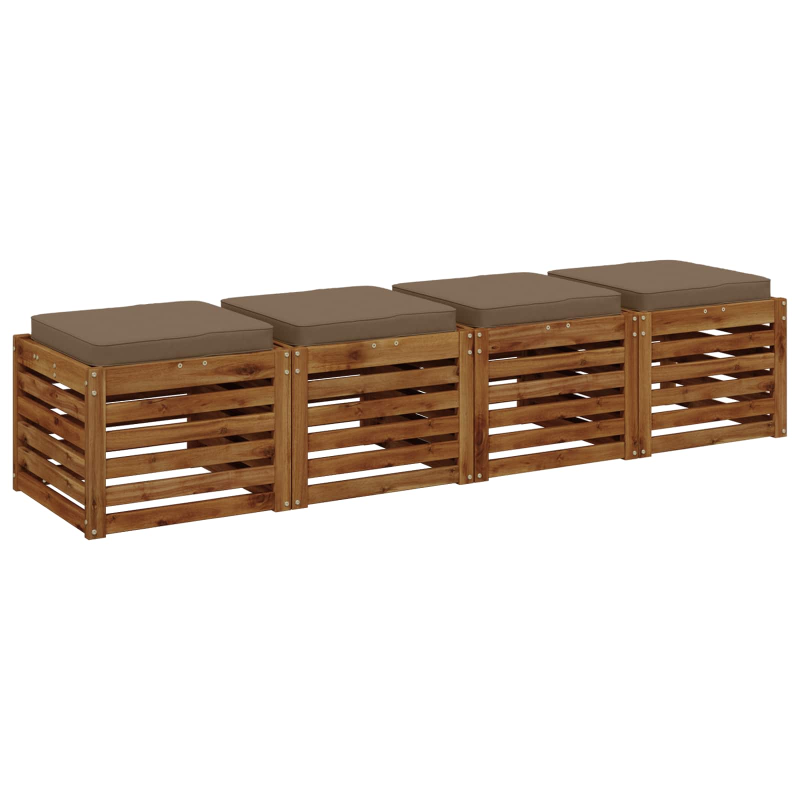 Cuscini per Sedia in 4 Pezzi VUGHT 4 pcs 100% Poliestere